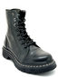 Bota Coturno Cravo & Canela Zíper Lateral Couro Preta Bota Coturno Cravo & Canela Zíper Lateral Couro Preta