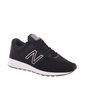 Tênis Jogger New Balance 24 Detalhe Nobuck e Tela Preto e Branco
