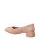 SAPATO COMFORTFLEX DETALHE LYCRA E FIVAELA SALTO QUADRADO BEGE
