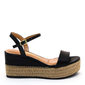 SANDÁLIA PLATAFORMA VIZZANO CALCANHAR ABERTO LINHÃO PRETO
