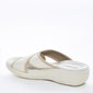 Tamanco Piccadilly Tecnologia Fascite e Wide Fit Cabedal X Salto Baixo Off White Tamanco Piccadilly Tecnologia Fascite e Wide Fit Cabedal X Salto Baixo Off White