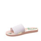 Chinelo Slide Ipanema Way Print Branco e Rosa
