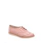 Tênis Oxford Moleca Microperfuros Verniz Rosa