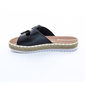 Tamanco Moleca Flatform Corda com Fivela Preto e Bege Tamanco Moleca Flatform Corda com Fivela Preto e Bege