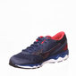 Tênis Mizuno Wave Eagle Mesh Detalhe Tela Estampa Logo Azul Marinho e Vermelho