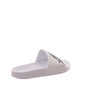 Chinelo Slide Qix Missy Estampa Logo Branco e Preto