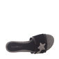 Chinelo Slide Ramarim Aplicação Etrela com Strass Nobuck Preto Chinelo Slide Ramarim Aplicação Etrela com Strass Nobuck Preto