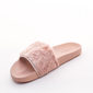 Chinelo Slide Zaxy Snap Fur Gaspea com Pelos Rosa