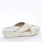 Tamanco Piccadilly Tecnologia Fascite e Wide Fit Cabedal X Salto Baixo Off White Tamanco Piccadilly Tecnologia Fascite e Wide Fit Cabedal X Salto Baixo Off White