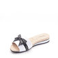 SANDÁLIA CHINELO MODARE ULTRA CONFORTO SLIDE ANABELA DETALHE LAÇO BRANCO E PRETO SANDÁLIA CHINELO MODARE ULTRA CONFORTO SLIDE ANABELA DETALHE LAÇO BRANCO E PRETO