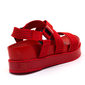 SANDÁLIA PAPETE FLATFORM VIZZANO COM TIRAS CORGURÃO FECHAMENTO VELCRO VERMELHO SANDÁLIA PAPETE FLATFORM VIZZANO COM TIRAS CORGURÃO FECHAMENTO VELCRO VERMELHO