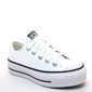 Tênis Converse All Star Flatform Corino Branco