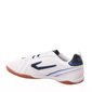 Chuteira Futsal Topper Titanium 6 Detalhe Costura Branco e Azul