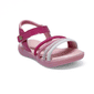 Sandália Papete Kidy Flex Palmilha Anatômica com Led Tiras Strass Fechamento Velcro Rosa Sandália Papete Kidy Flex Palmilha Anatômica com Led Tiras Strass Fechamento Velcro Rosa