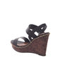 Sandália Cravo & Canela Anabela Cortiça Preta