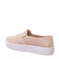 Tênis Shoes Flatform Slip-On Trançado Cetim Bege Tênis Shoes Flatform Slip-On Trançado Cetim Bege