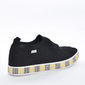 Tênis Slip-On Molekinha Mesh Trabalhado Palmilha Soft Pop Solado Quadriculado Multicores Preto Tênis Slip-On Molekinha Mesh Trabalhado Palmilha Soft Pop Solado Quadriculado Multicores Preto