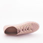 Tênis Moleca Palmilha Flow Detalhe Dourado Estampa Poá Rosa