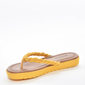 Chinelo Mississipi Flatform Cabedal Trançado Amarelo
