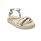 Sandália Papete Kidy Tecnologia Anatômico Tira Aplicação Strass Detalhe Nó Fechamento Fivela Off Whi