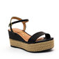 SANDÁLIA PLATAFORMA VIZZANO CALCANHAR ABERTO LINHÃO PRETO
