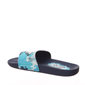 Chinelo Slide Grendene Authentic Games Turquesa e Azul Marinho