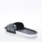 Chinelo Slide Molekinho Cabedal Estampa Bolinhas Listras Logo Detalhe Neon Preto