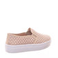 Tênis Shoes Flatform Slip-On Trançado Cetim Bege Tênis Shoes Flatform Slip-On Trançado Cetim Bege