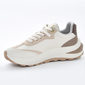 Tênis Jogger Via Marte Microperfuros com Recortes Nobuck Solado Trabalhado Tratorado Off White e Nud Tênis Jogger Via Marte Microperfuros com Recortes Nobuck Solado Trabalhado Tratorado Off White e Nud
