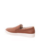 Tênis Slip-On Bottero Couro Detalhe Costura Caramelo