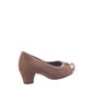 SAPATO PICCADILLY DETALHE VERNIZ FIVELA COM PROTETOR PARA JOANETE MARROM