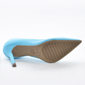 Sapato Scarpin Via Marte Salto Fino Médio Azul Turquesa Sapato Scarpin Via Marte Salto Fino Médio Azul Turquesa