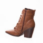 Bota Ankle Boot Ramarim Country Bico Fino Detalhe Fivela Marrom Bota Ankle Boot Ramarim Country Bico Fino Detalhe Fivela Marrom