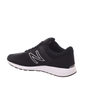 Tênis Jogger New Balance 24 Detalhe Nobuck e Tela Preto e Branco