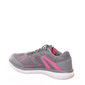 Tênis Rainha Reaction Tela Cinza e Rosa
