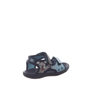 Sandália Papete Klin Anatômica com Velcro Estampa Cachorro Azul Marinho e Azul