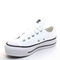 Tênis Converse All Star Flatform Corino Branco