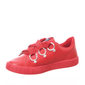 Tênis Moleca Detalhe Ilhós Cadarço Tricô Napa Vermelho