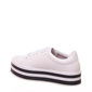 Tênis Vizzano Flatform Detalhe Listra Branco e Preto Tênis Vizzano Flatform Detalhe Listra Branco e Preto
