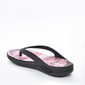 Chinelo Boaonda Lily Tira Trabalhada Tecnologia Comfortech Palmilha Maxisense Estampa Surf Preto e R