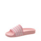 Chinelo Slide Qix Listrado Rosa e Branco