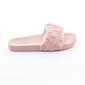 Chinelo Slide Zaxy Snap Fur Gaspea com Pelos Rosa