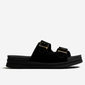 Chinelo Birken Mississipi Cabedal Tiras Larga Detalhe Metal Solado Tratorado Preto Chinelo Birken Mississipi Cabedal Tiras Larga Detalhe Metal Solado Tratorado Preto