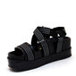 SANDÁLIA PAPETE FLATFORM VIZZANO COM TIRAS CORGURÃO FECHAMENTO VELCRO PRETO SANDÁLIA PAPETE FLATFORM VIZZANO COM TIRAS CORGURÃO FECHAMENTO VELCRO PRETO