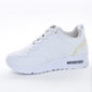 Tênis Jogger Ramarim com Recortes Microperfuros Detalhes Dourado Solado com Gel Tratorado Branco Tênis Jogger Ramarim com Recortes Microperfuros Detalhes Dourado Solado com Gel Tratorado Branco