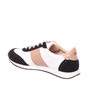 Tênis Moleca Jogger Detalhe Camurça Preto Listra Nude Napa Branco