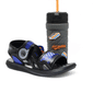 Sandália Papete Grendene Hot Wheels Fechamento Velcro Acompanha Copo Porta Snacks Preto e Azul
