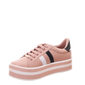 Tênis Vizzano Flatform Detalhe Listra Lateral Rosê e Branco