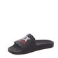 Chinelo Slide Qix Estampa Logo Preto e Branco Chinelo Slide Qix Estampa Logo Preto e Branco