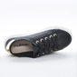 Tênis Flatform Moleca Detalhe Dourado Aplicação Metal Logo Preto Tênis Flatform Moleca Detalhe Dourado Aplicação Metal Logo Preto